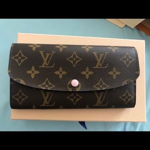 Louis Vitton Monogram Pink Large Wallet